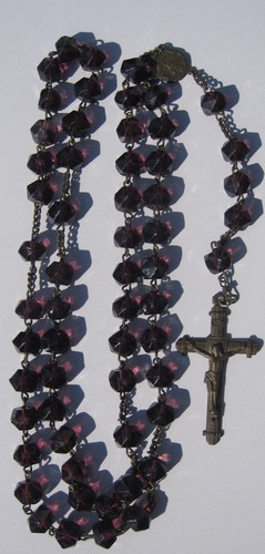 Antiker rosenkranz magenta - antiker,