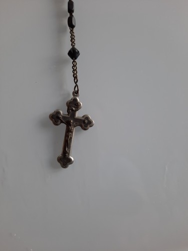 Alter rosenkranz mit schwarzen - rosenkranz,