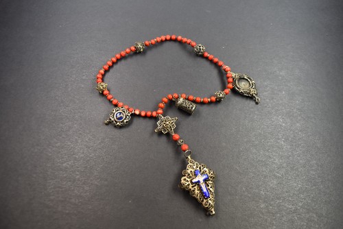 Antiker rosenkranz mit - antiker,