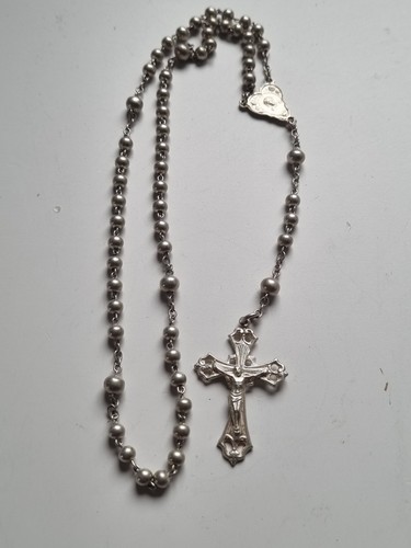 Antiker rosenkranz aus alpaka - antiker,