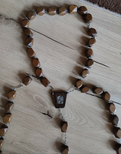 Holzrosenkranz mit flasche - holzrosenkranz, 1