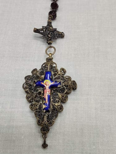 Antik biedermeier rosenkranz - biedermeier,