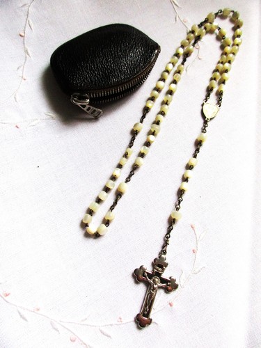 Antik rosenkranz echtem - m.,