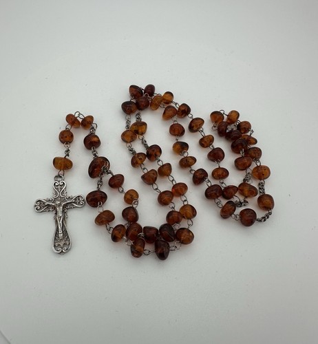 Alter rosenkranz mit - mit, bernstein