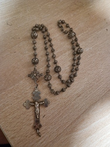 Antiker rosenkranz silber mit - antiker,