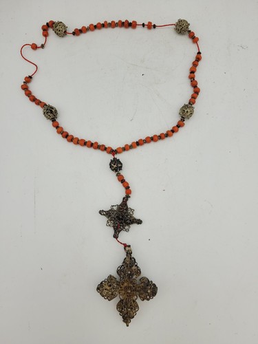 Alter rosenkranz mit korallen - mit,
