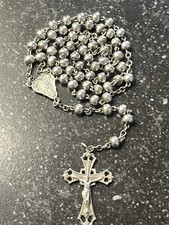 alter Rosenkranz aus Silber