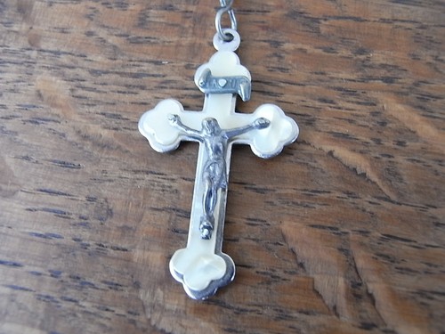 Antiker perlmutt rosenkranz - antiker,